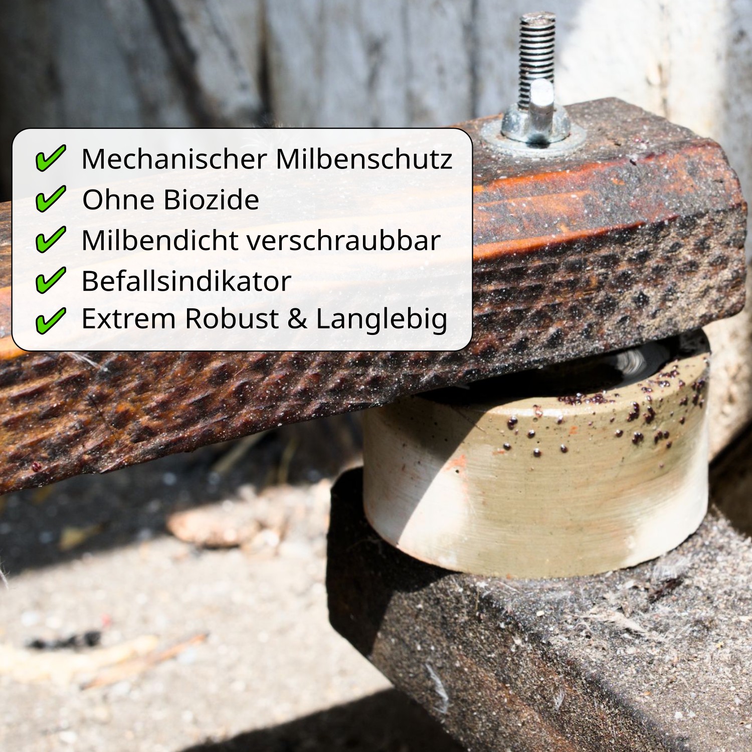 Milbensperre im stall